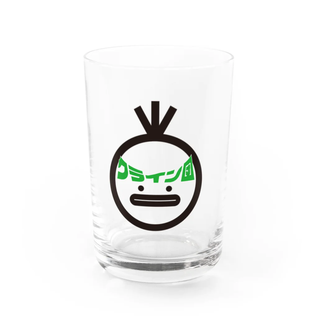 アメイジング便利クライン団の絶叫のクライン団ロゴカラーver Water Glass :front