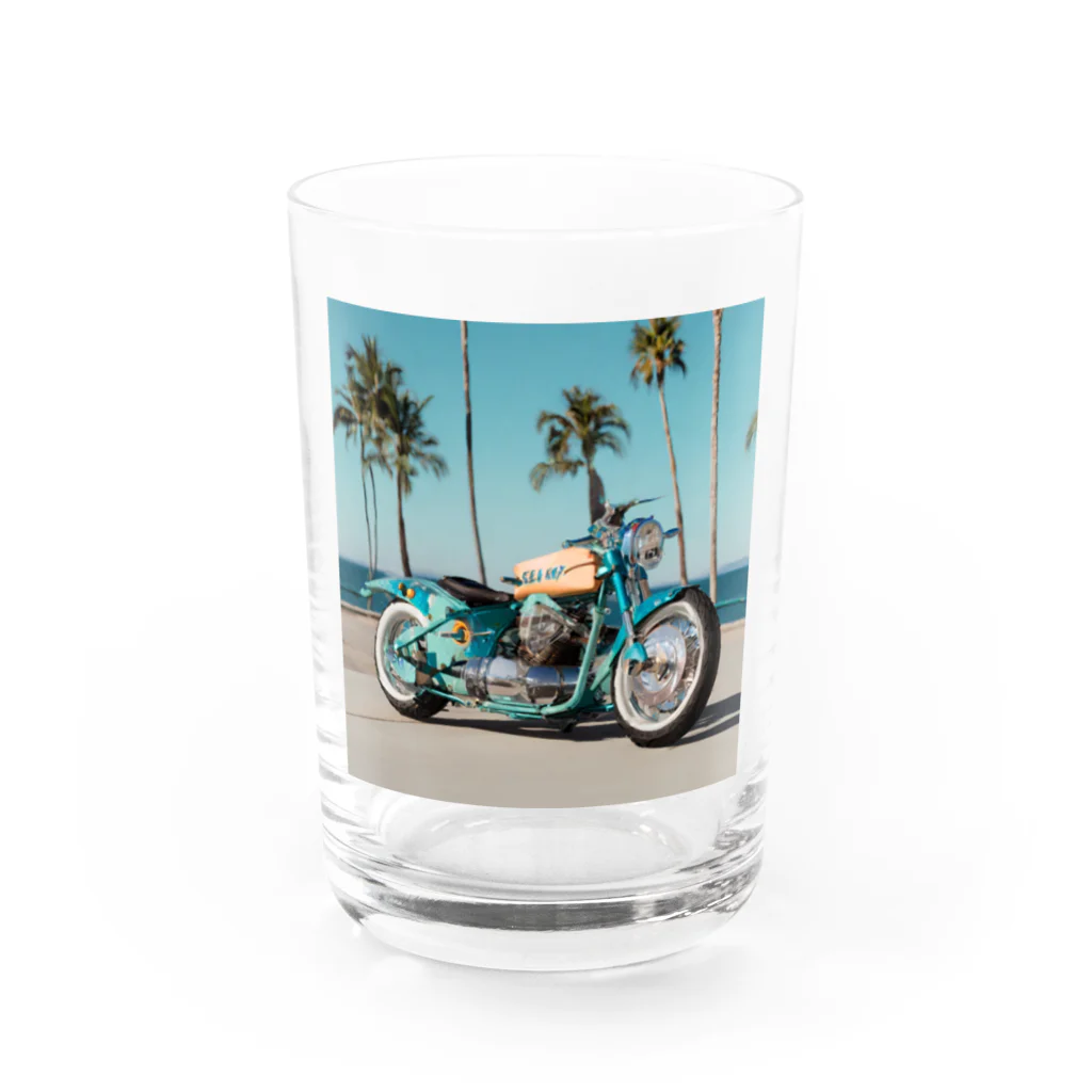 Hisagonのモーターサイクル Water Glass :front