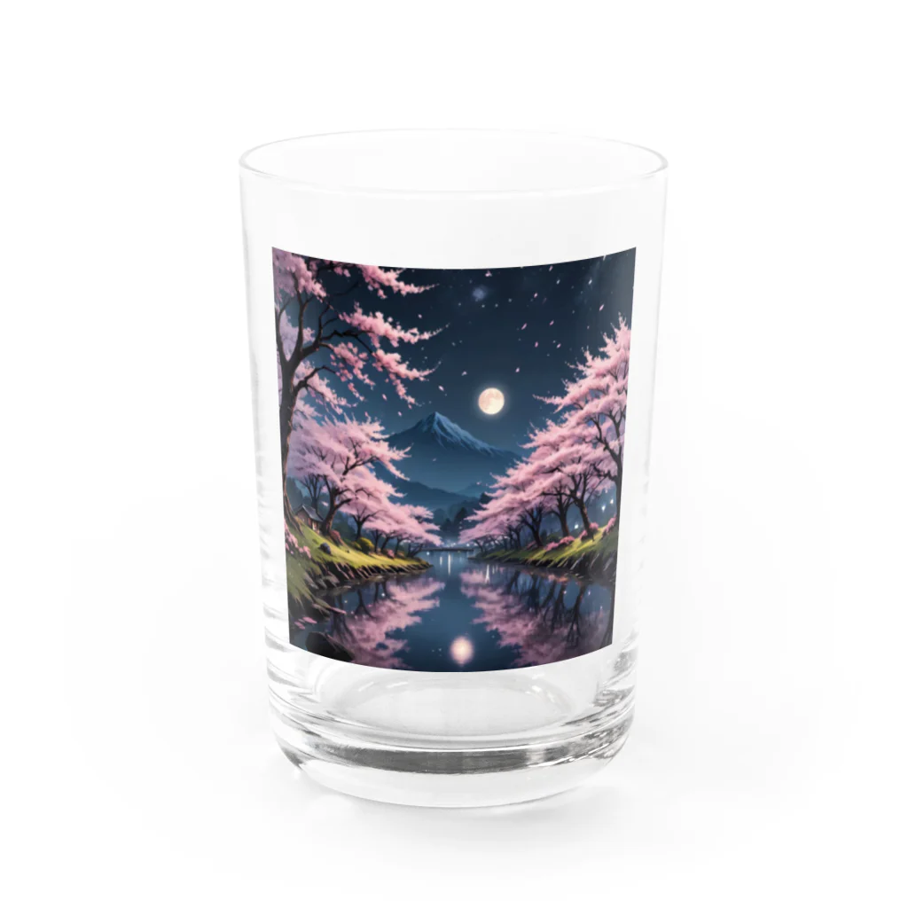 君に決めた！の桜 Water Glass :front