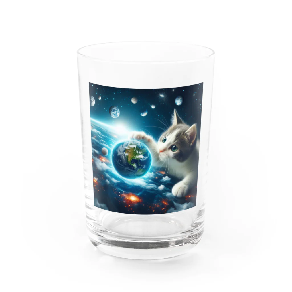 kochi-51の宇宙猫 Water Glass :front