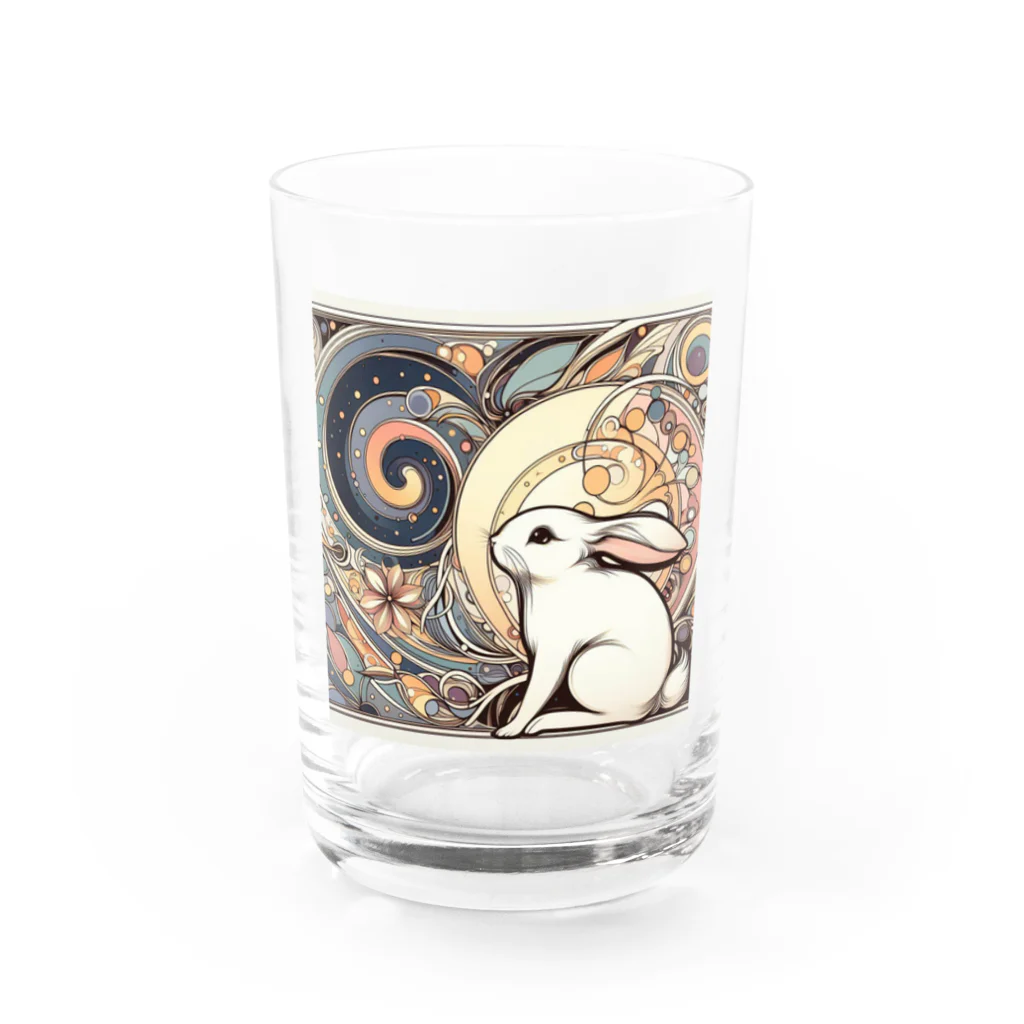 tearai-ugaiのヌーボーウサギ Water Glass :front