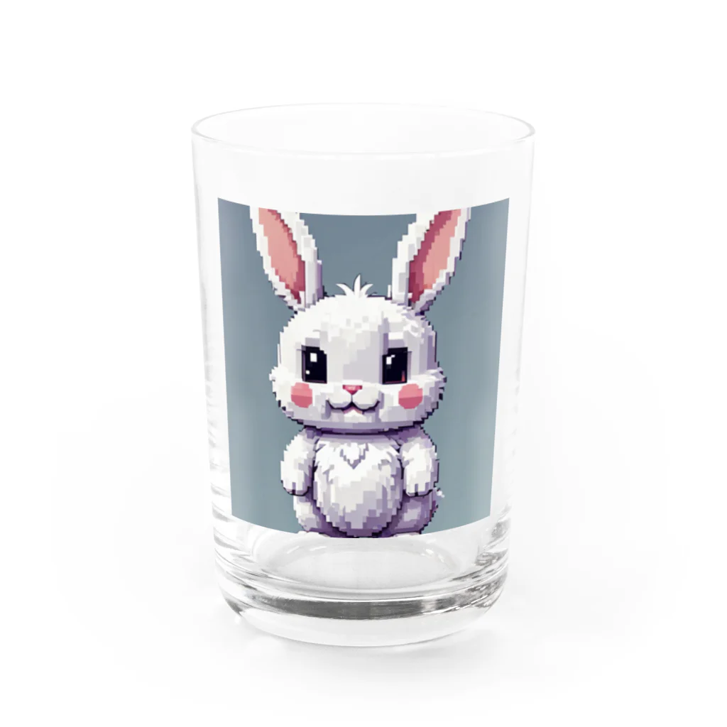 kido_kunのふわふわウサギ グラス前面