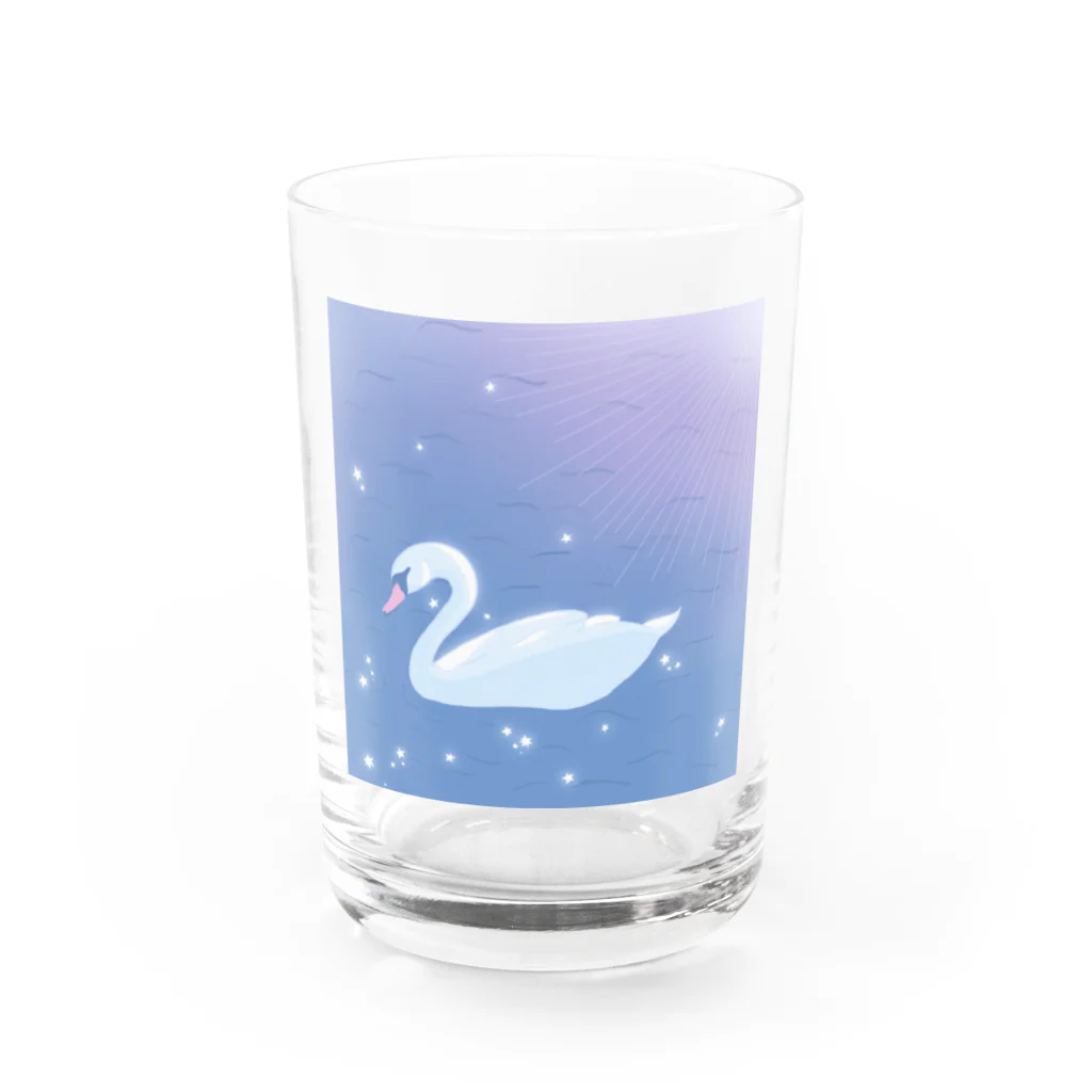 田中ひなの🫠のSwan Lake Water Glass :front