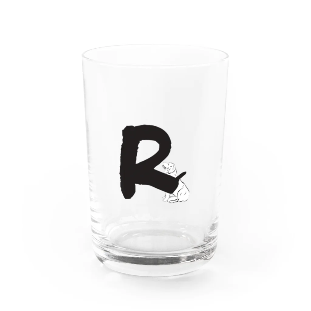 R_selectのRの忠実な犬 Water Glass :front