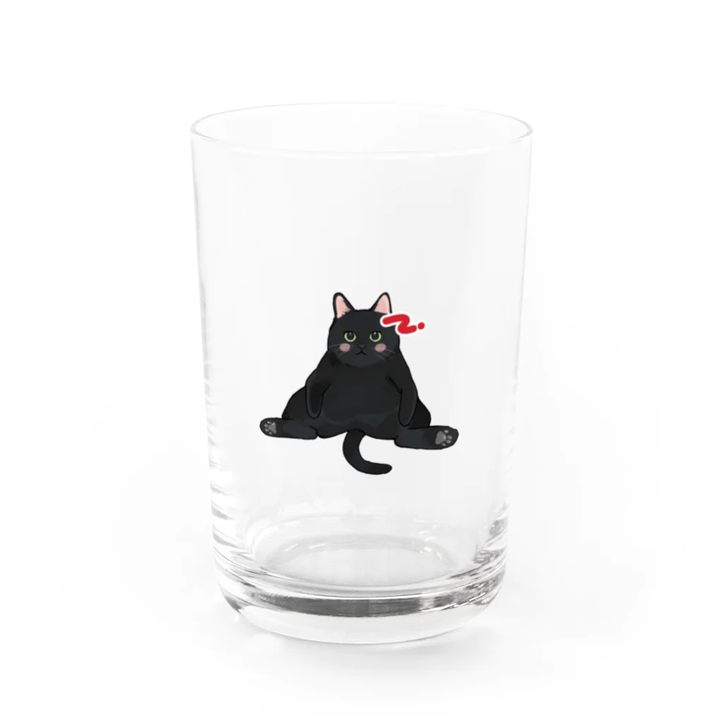 くろついchのミニくろちゃん Water Glass :front