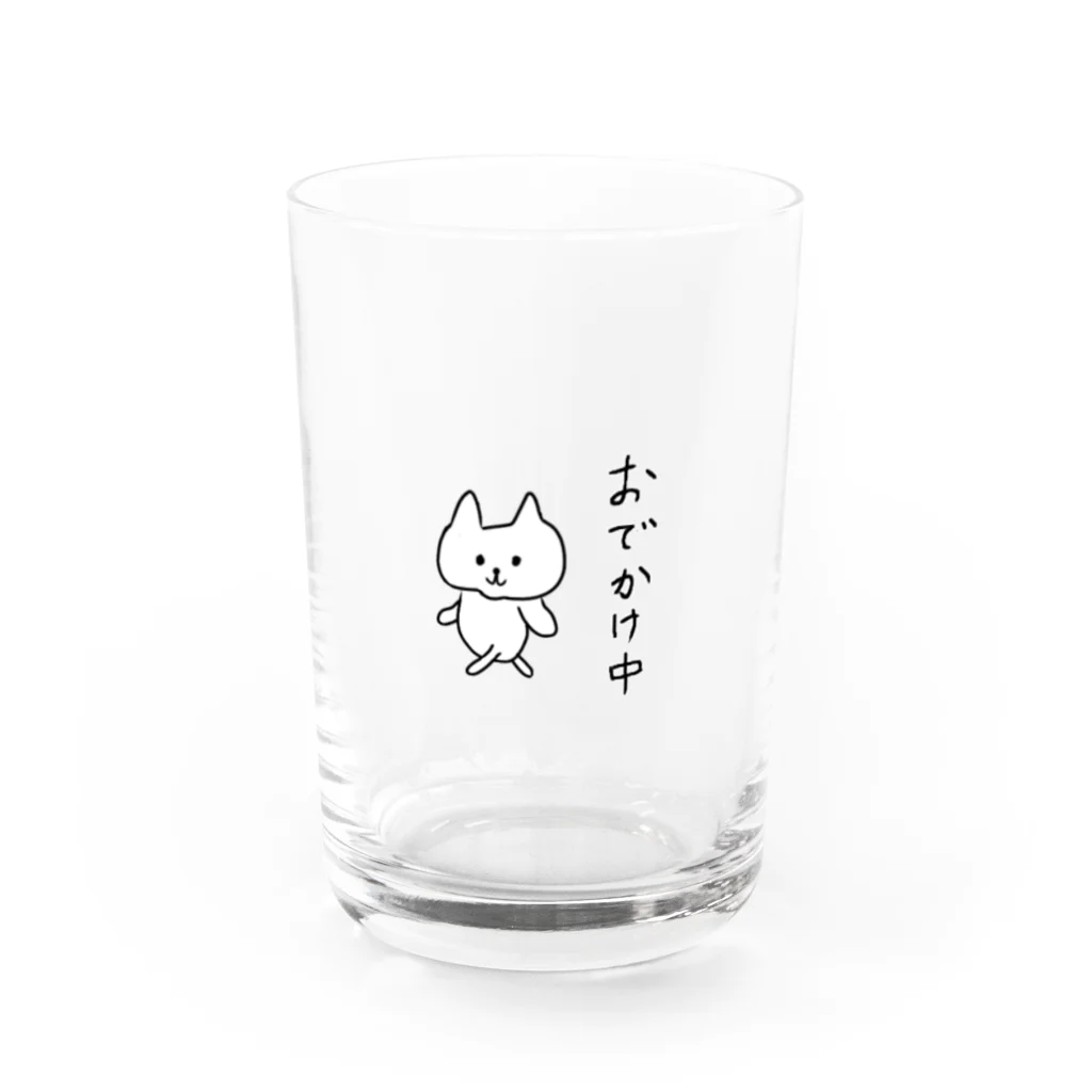 おじけんのおでかけ中グッズ Water Glass :front