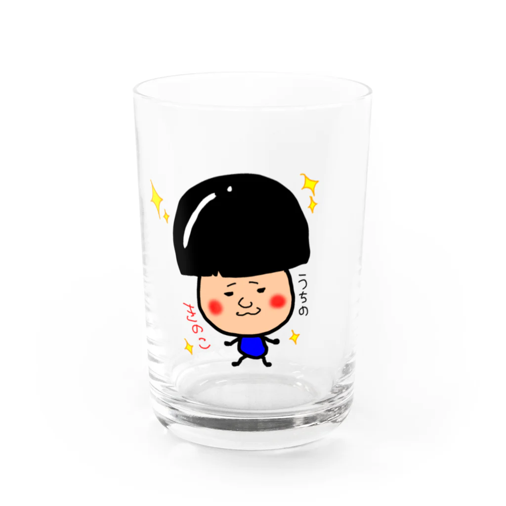 hatoyuのEのうちのキノコ♡ Water Glass :front