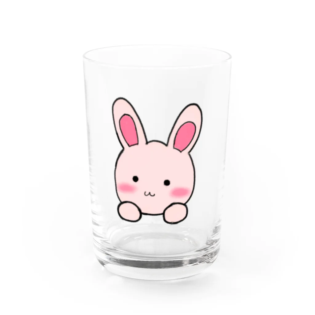 うさぎショップ！！のうさぎん Water Glass :front