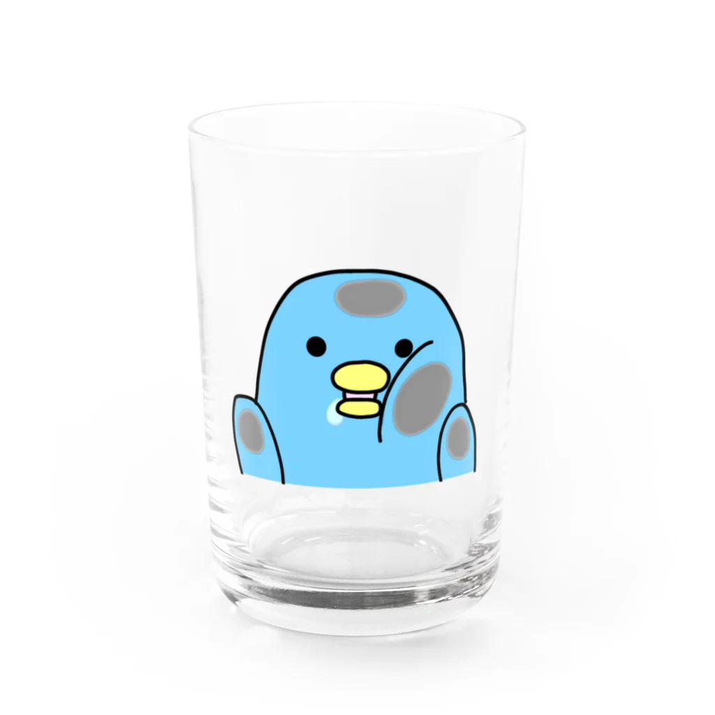 呑んだくれペンギンズのそんな顔されたら飲みにくいグラス Water Glass :front