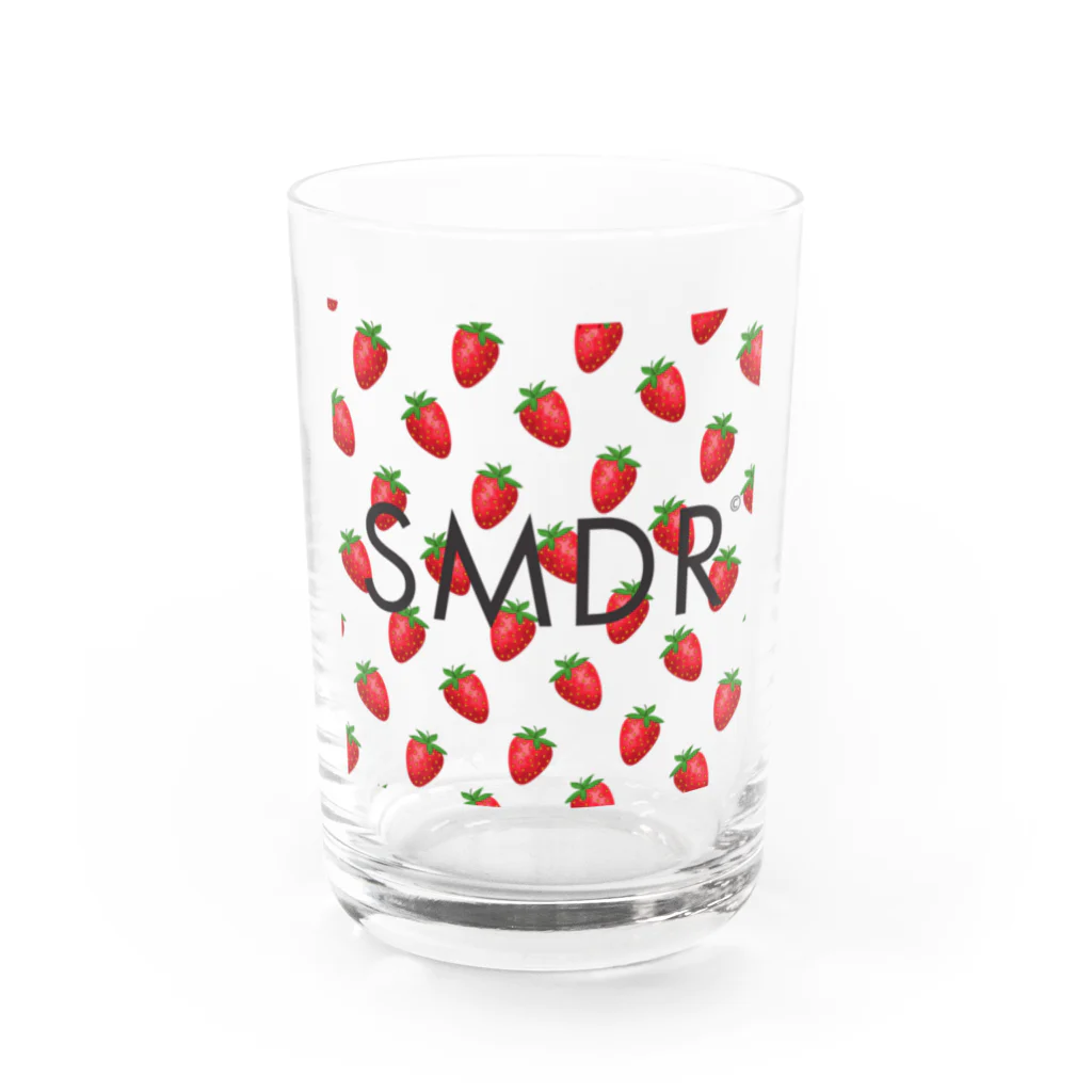 SAMADARA SHOPのサマダラロゴ✕いちごTシャツ Water Glass :front