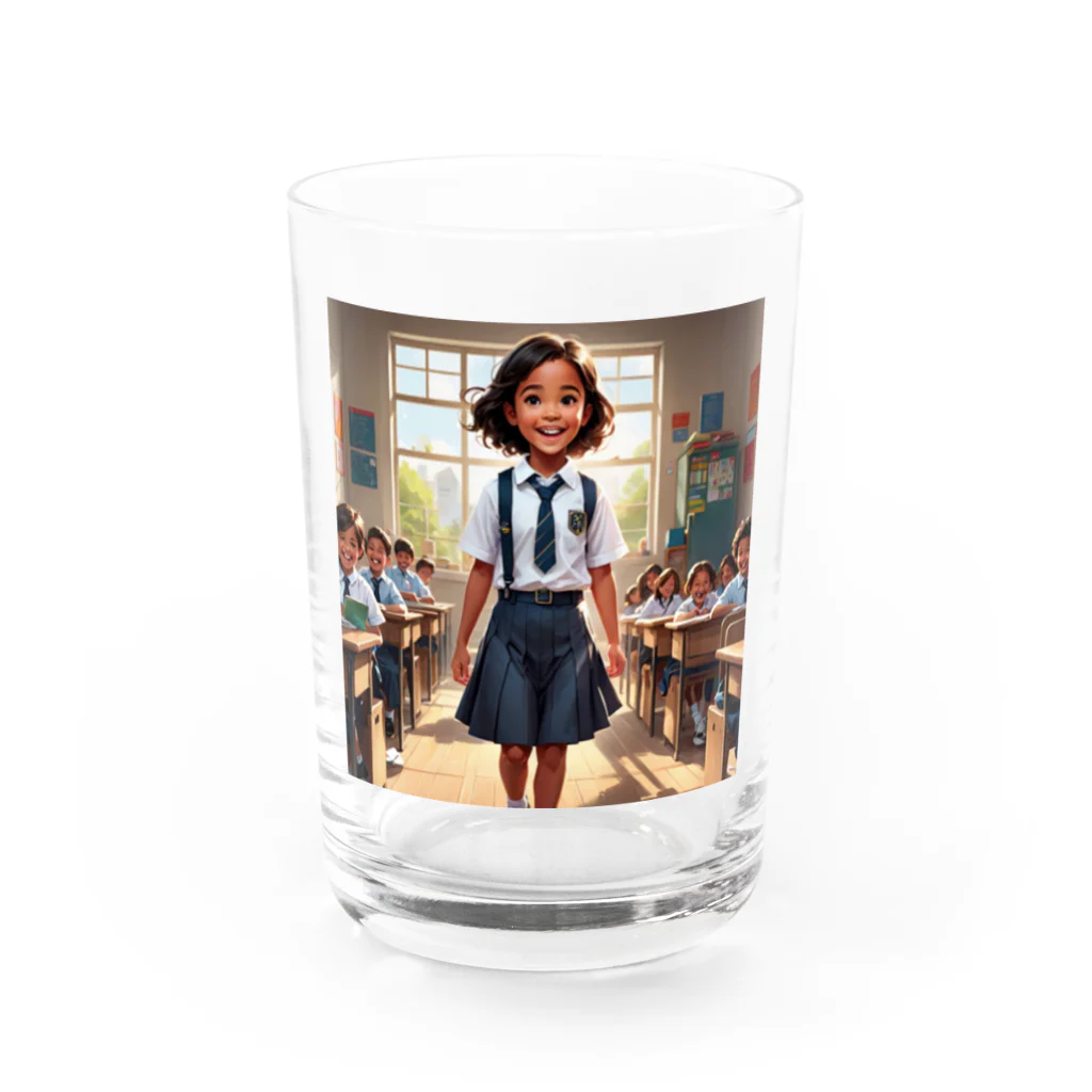 terurun19の海外の小学生 Water Glass :front