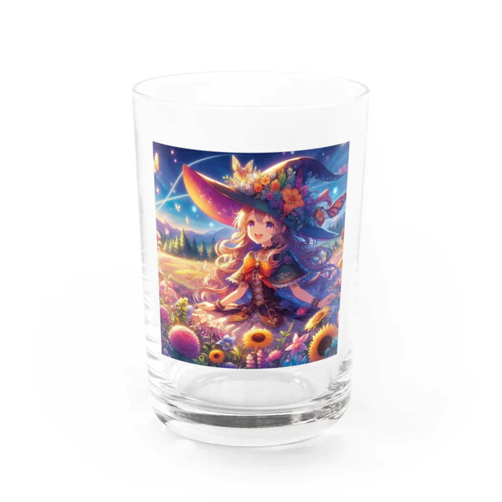 yumekanaの魔法の花畑で、笑顔が魅力的な美しい魔女があなたを待っています✨ Water Glass :front