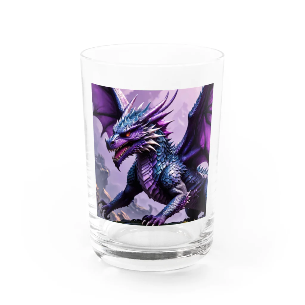 cotaro_worksの勇敢なドラゴン フラットベクトル Water Glass :front