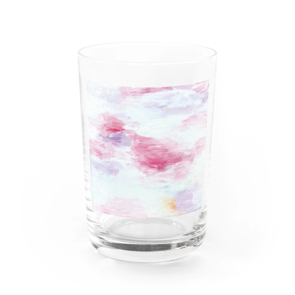 Akya_Artworksのあわぐも Water Glass :front