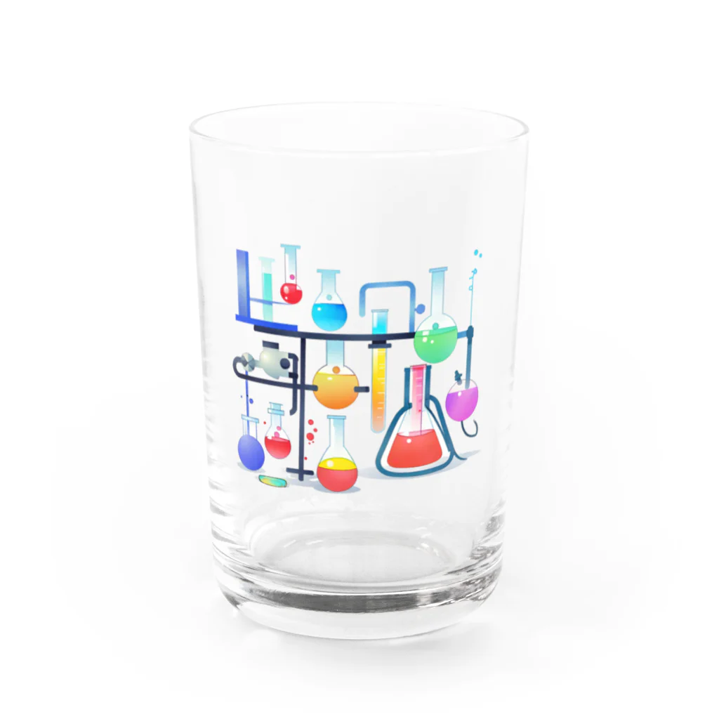 パキュラSHOPのカラフルなサイエンス Water Glass :front