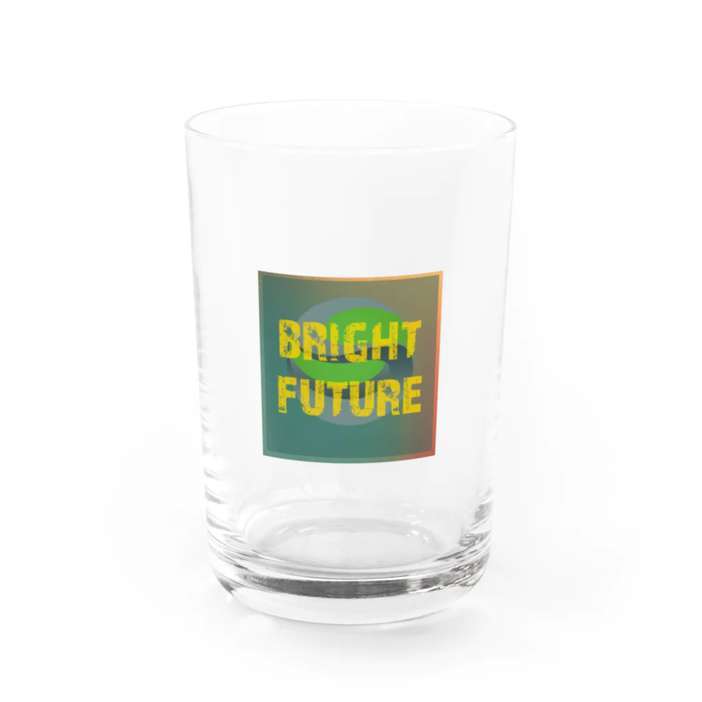 Happy Human の明るい未来 Water Glass :front