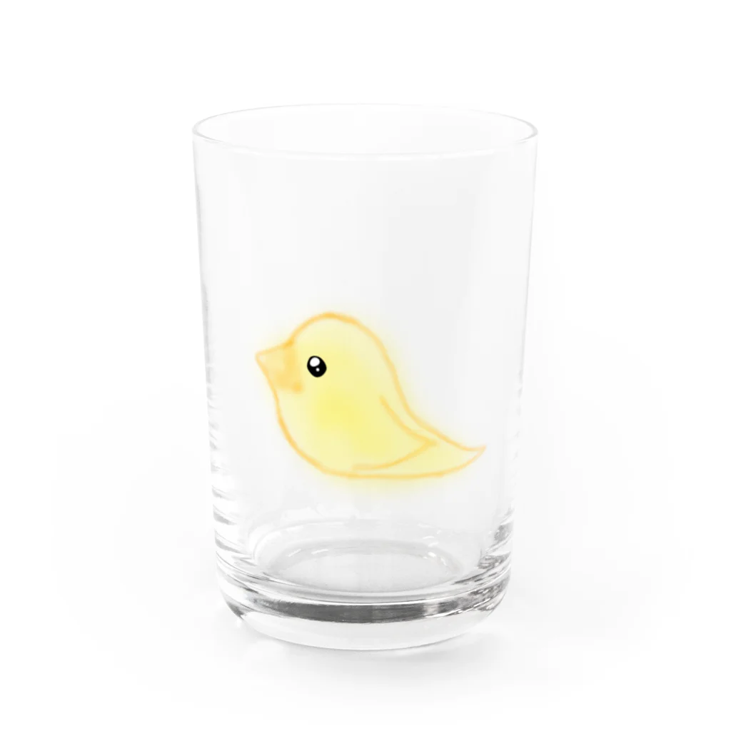 simotukisetiyaのミクぴよちゃんグッズ Water Glass :front