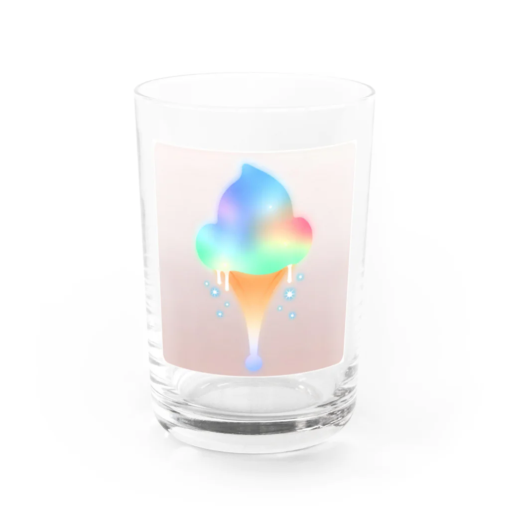 Kayoko Kの氷河ソフトクリーム Water Glass :front