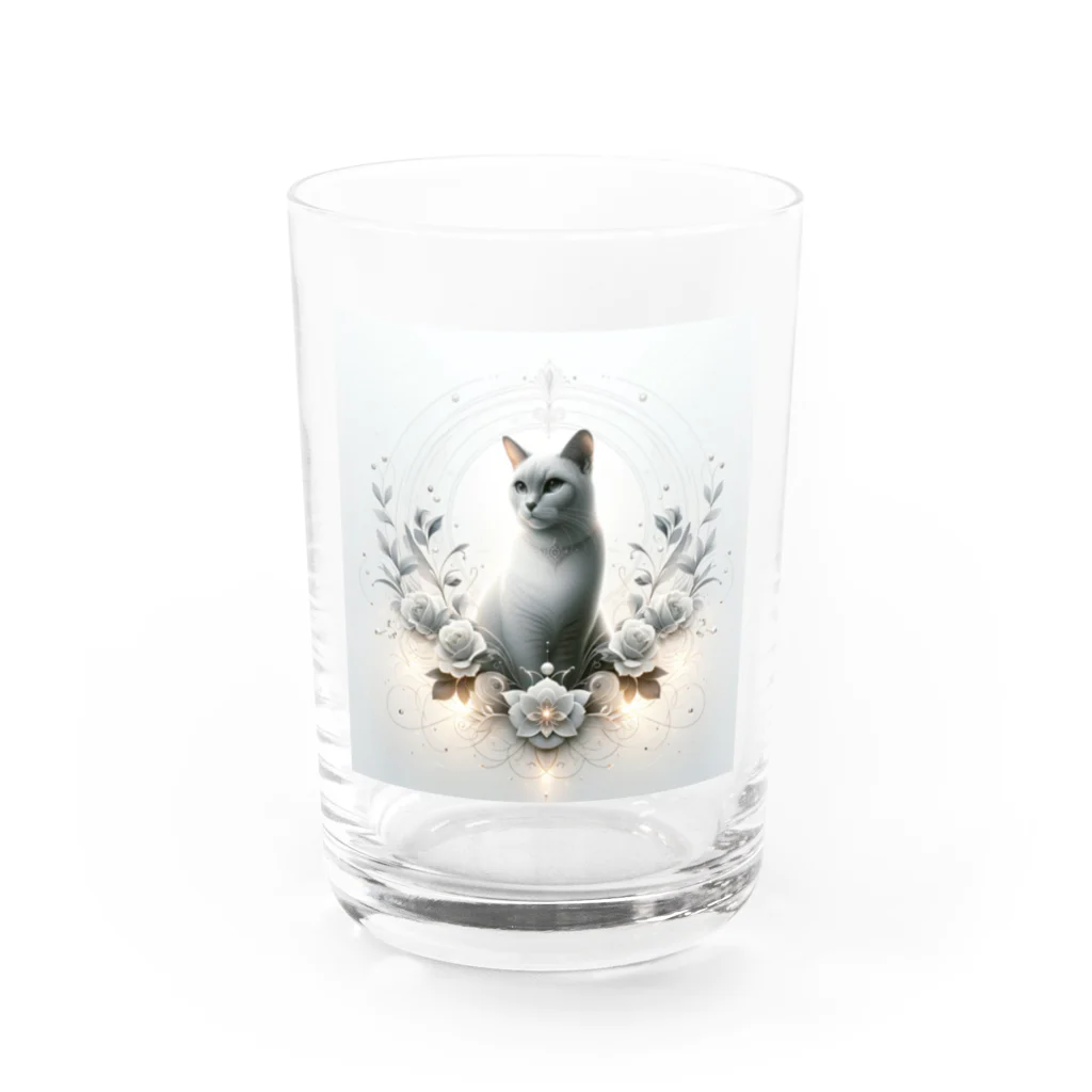 nkcamelliaの美猫 Water Glass :front