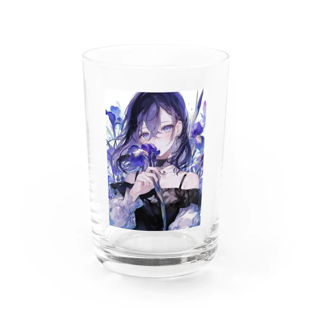 AQUAMETAVERSEの花菖蒲の優美な香り　BLUE PLUM  691 Water Glass :front
