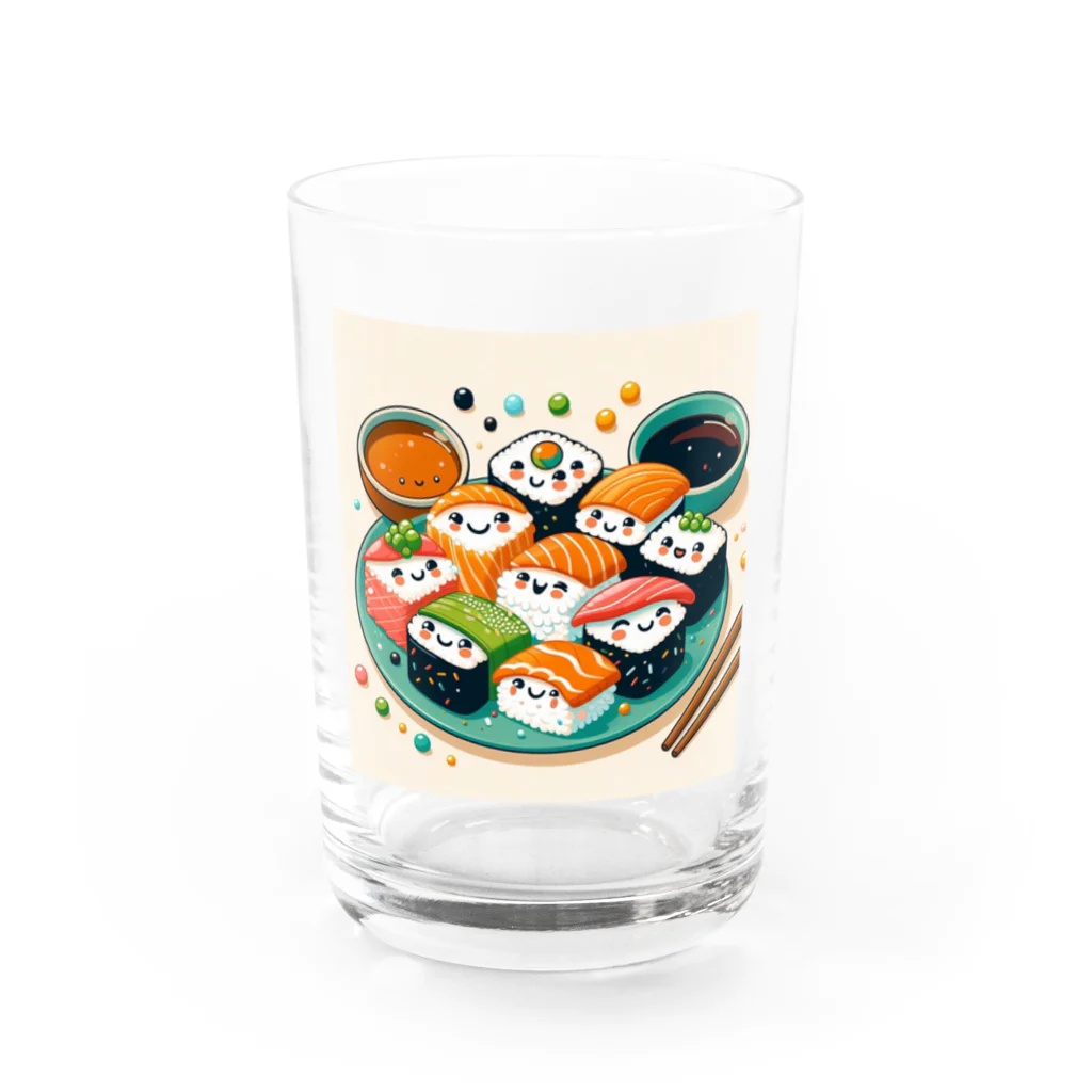 toto444のかわいいお寿司🍣 Water Glass :front