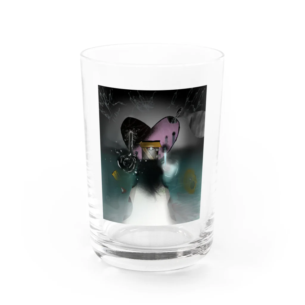 アフターネオの 心の迷宮（深淵の肖像） Water Glass :front