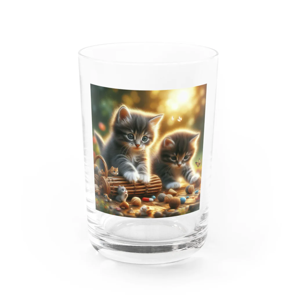 kangekiの遊ぶにゃんこNo.3 Water Glass :front