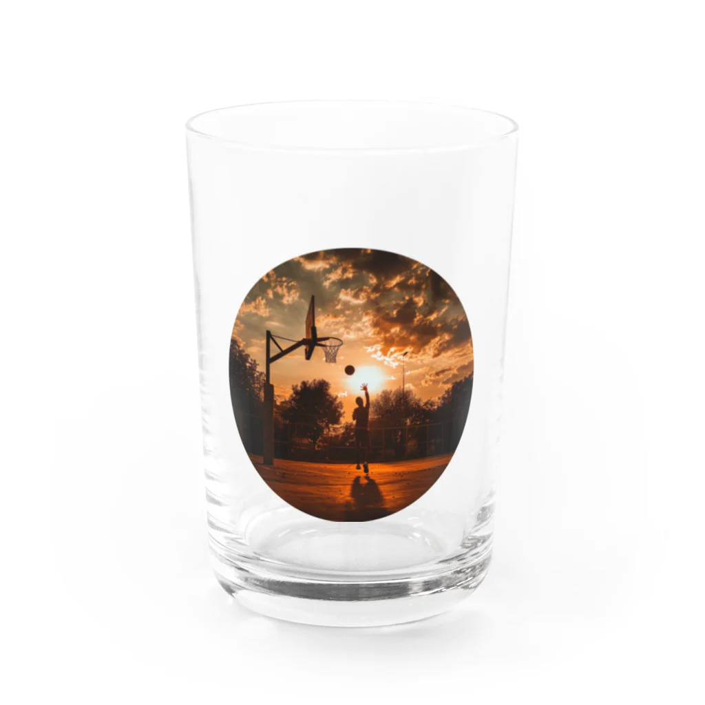 MistyStarkのバスケットボール Water Glass :front