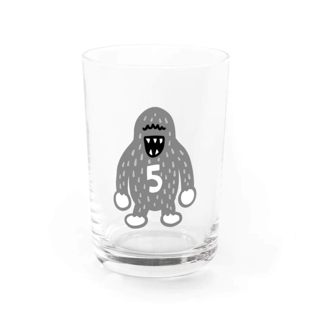 ゴルフバカイラストレーター野村タケオのNOM SHOPのシバヲ　モノクログッズ Water Glass :front