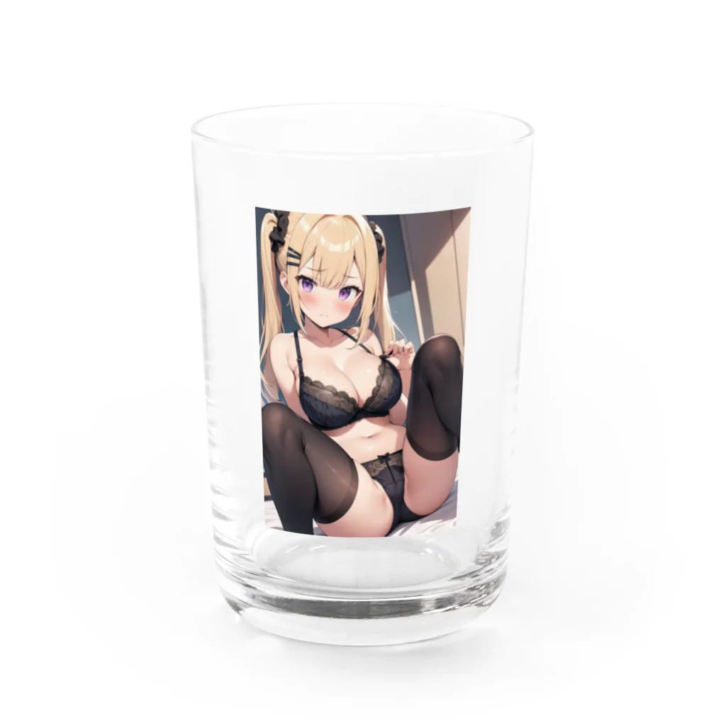 sion1010の美少女ランジェリーグッズ Water Glass :front