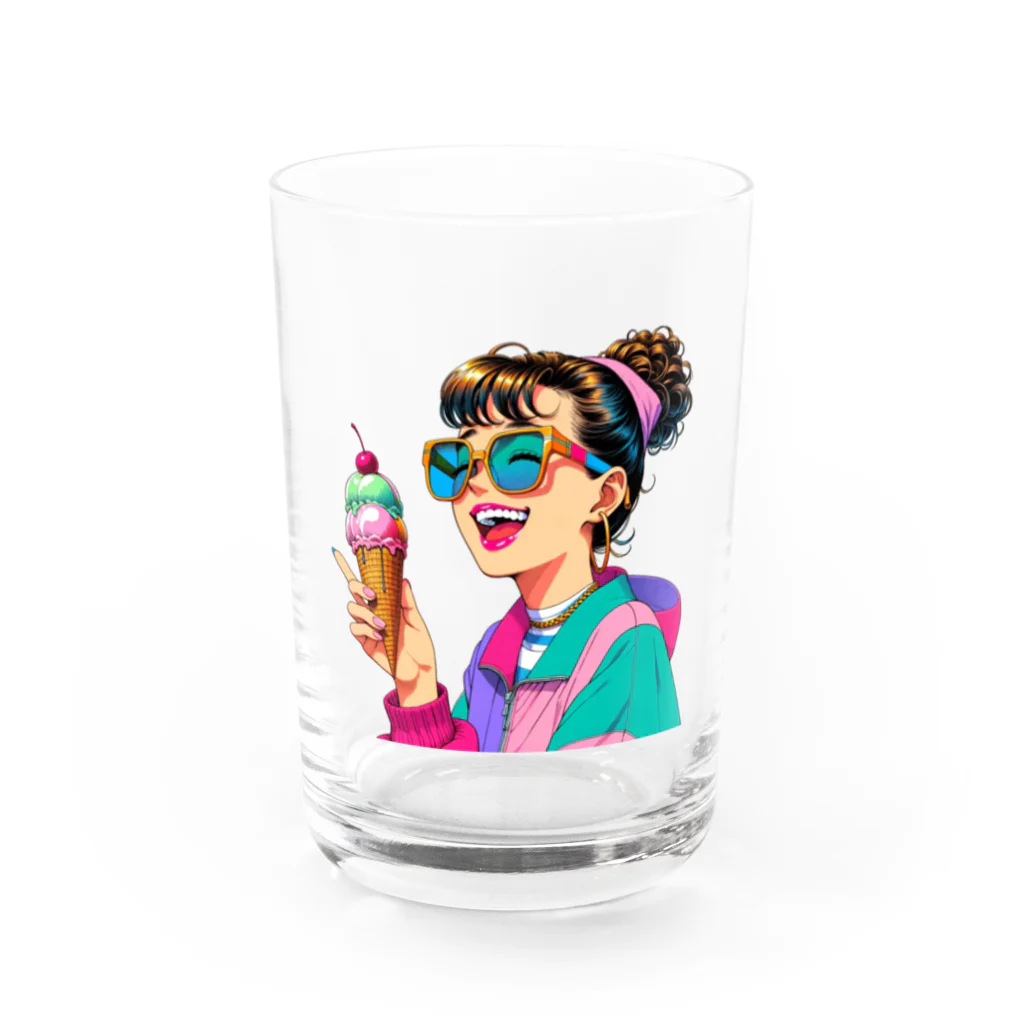 90'sタイムスリップ文具店の90'sアイス少女① Water Glass :front