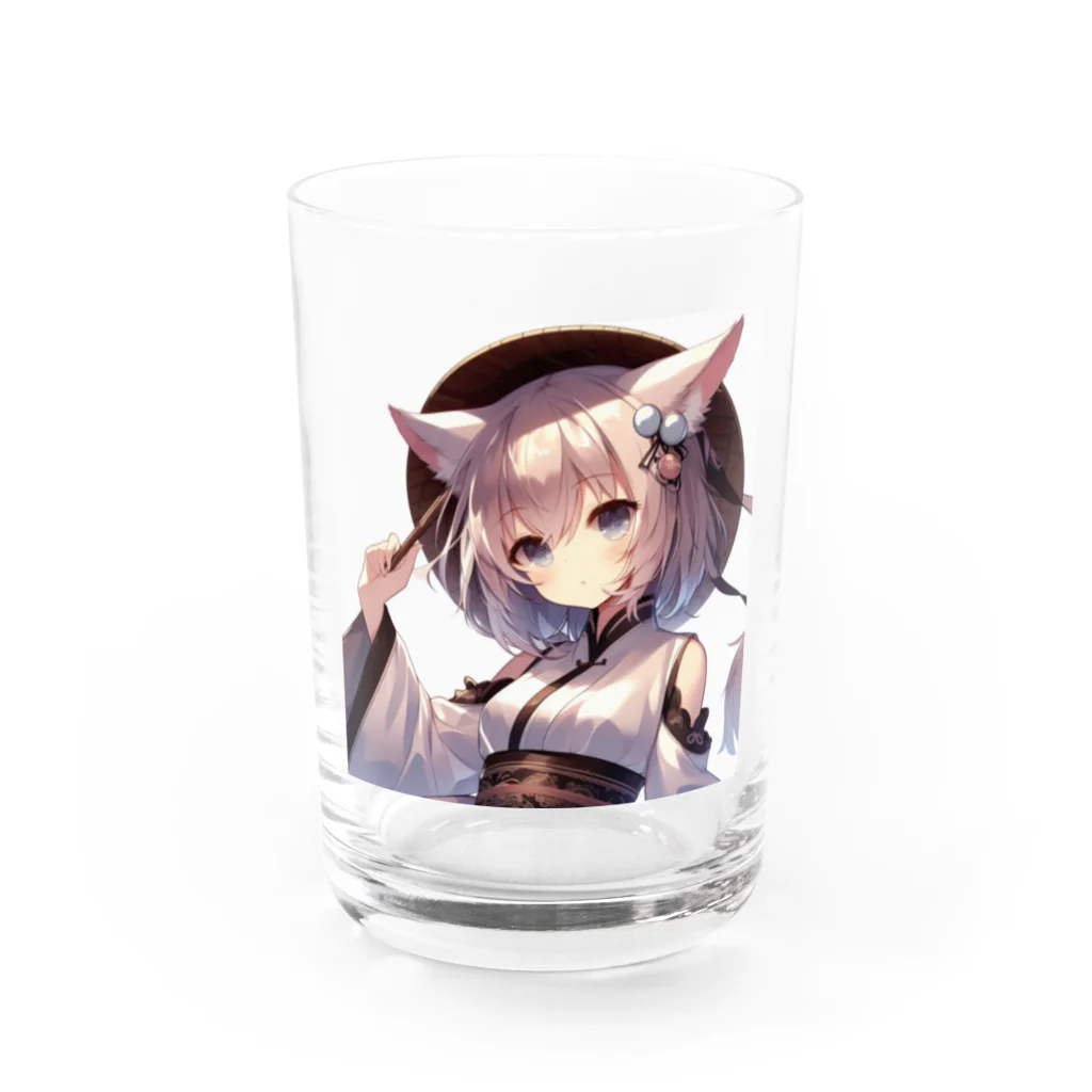 yos-1292583のねこニコばん Water Glass :front