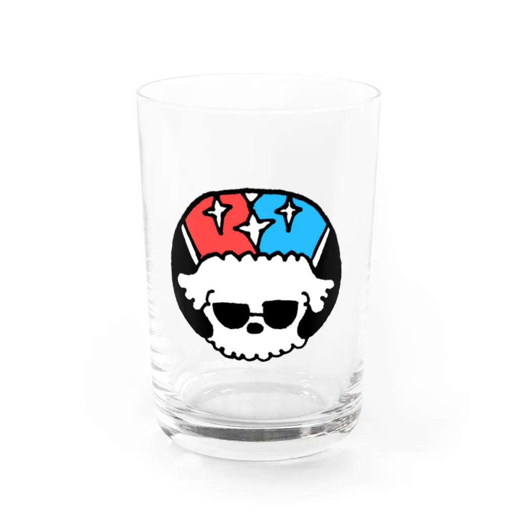 loco moco maruのバイクヘルメットわんこ Water Glass :front