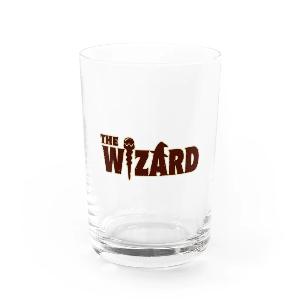 indigo_blue_moonのTHE WIZARD (魔法使い) ロゴ Water Glass :front