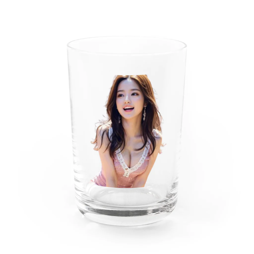 yumi889kiteの夏の陽光を浴びて Water Glass :front