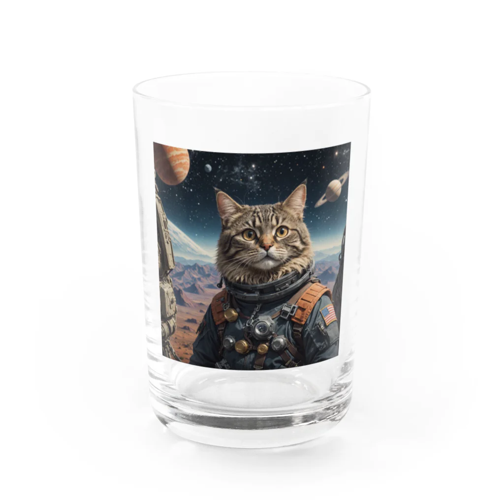 roogerの宇宙猫1 Water Glass :front