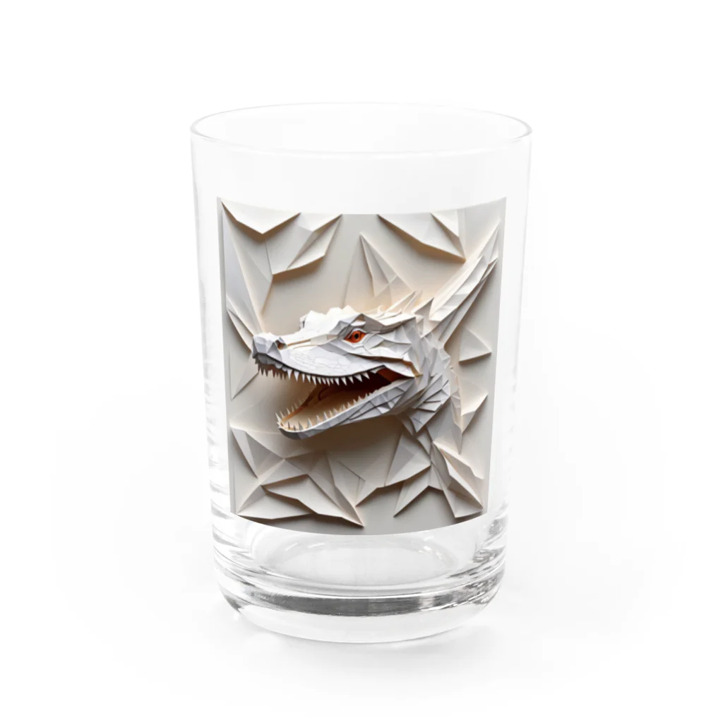 abc villageのアルビノカイマン Water Glass :front