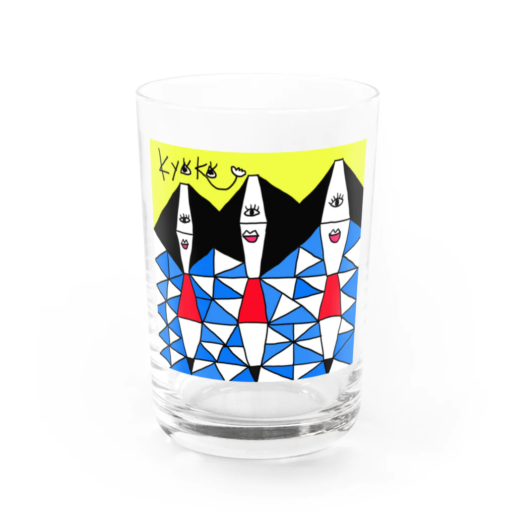 koko8のMEDAMA Water Glass :front