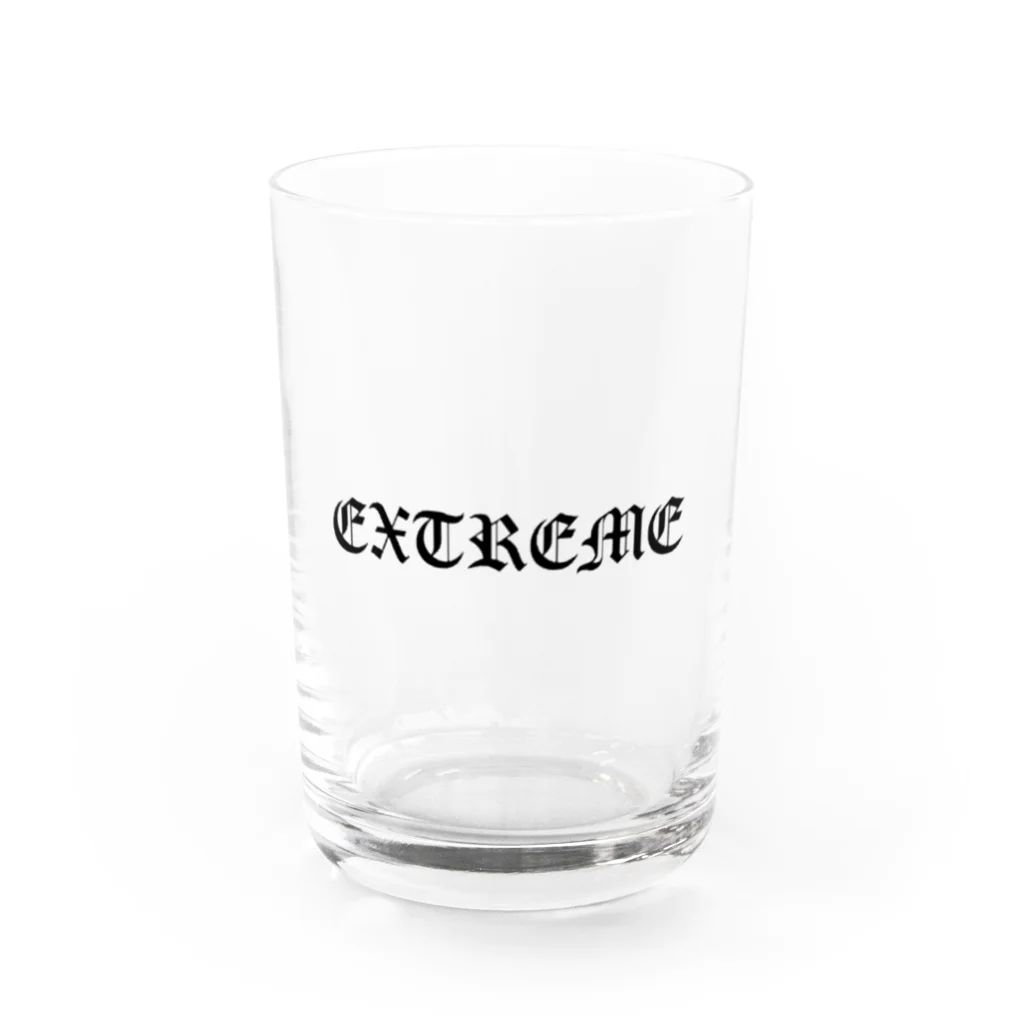 EXTREMEのEXTREME 黒文字 グラス前面