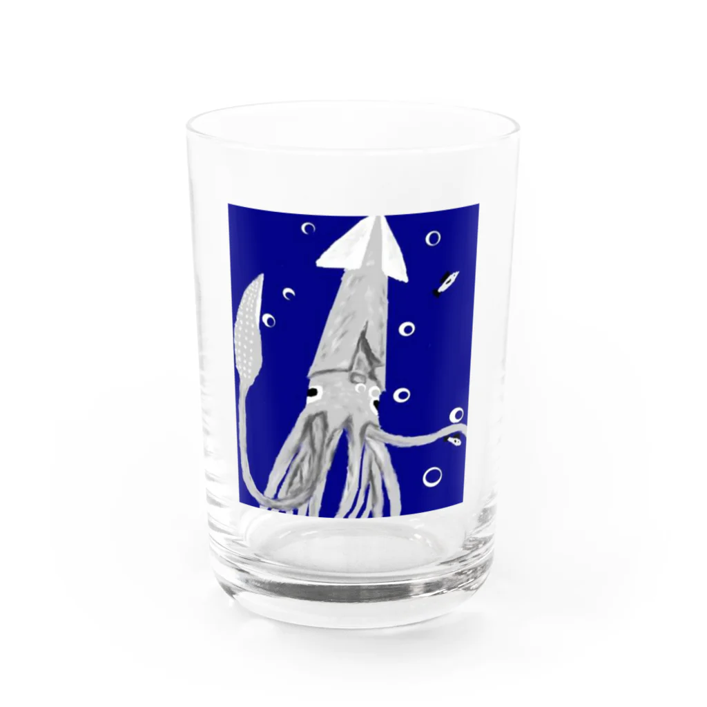 日々好日屋2号店の大王イカ Water Glass :front