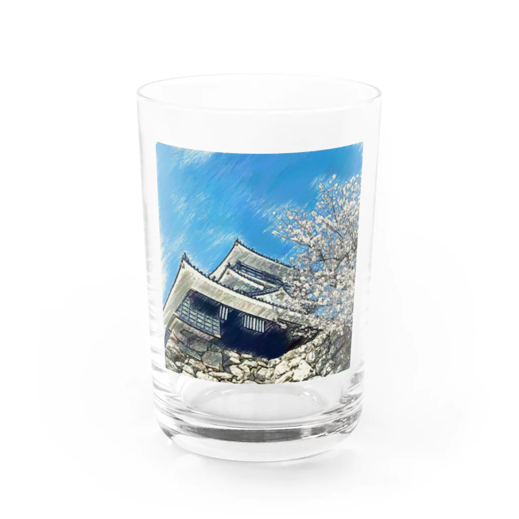 ピヨるっちの【浜松城】フォトアート Water Glass :front