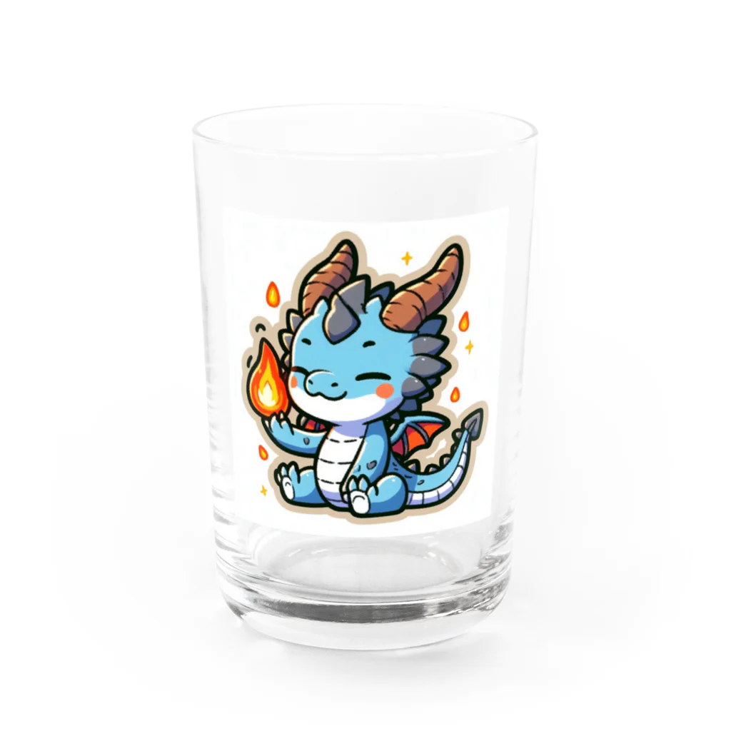 scarlet358のドラゴンくん Water Glass :front