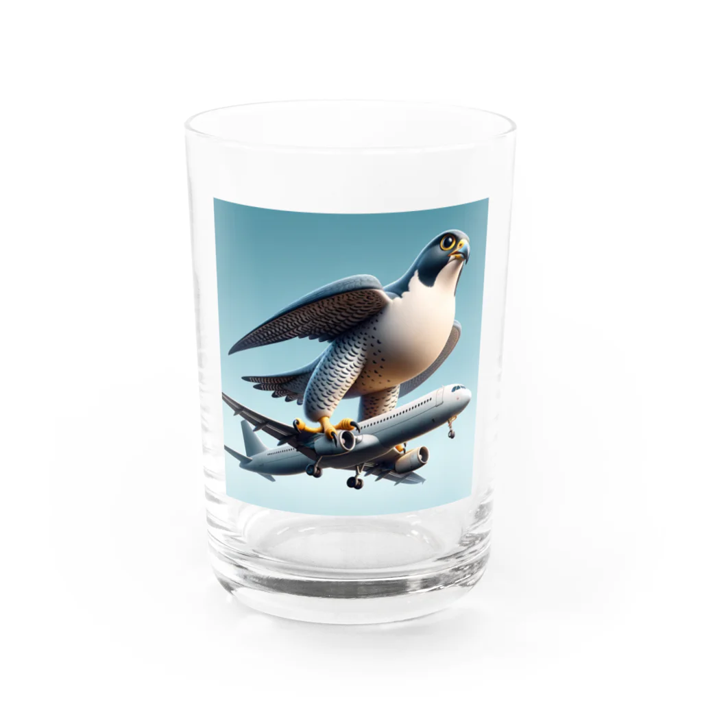 strange life of animalsの優雅な空の旅 Water Glass :front