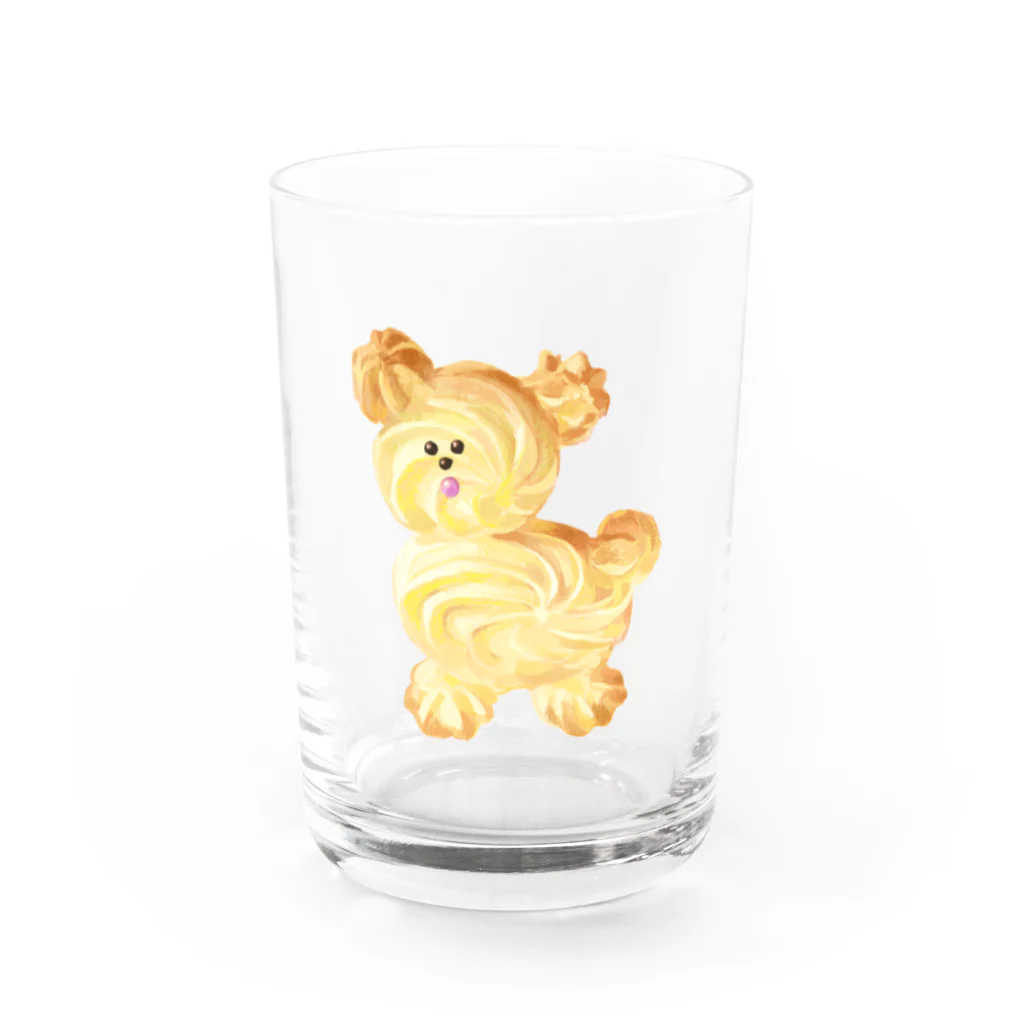 はしゃいでろクアッカワラビーのヤギさんのクッキー(いぬ) Water Glass :front