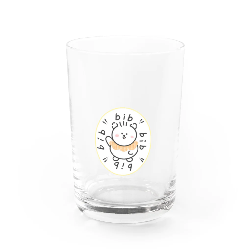 Kanechunのわたるちゃんbibデビュー Water Glass :front