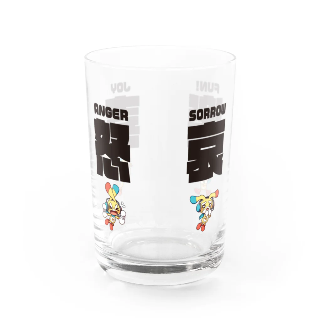 Peketsの【ペケッツ】喜怒哀楽ペケッツ Water Glass :front