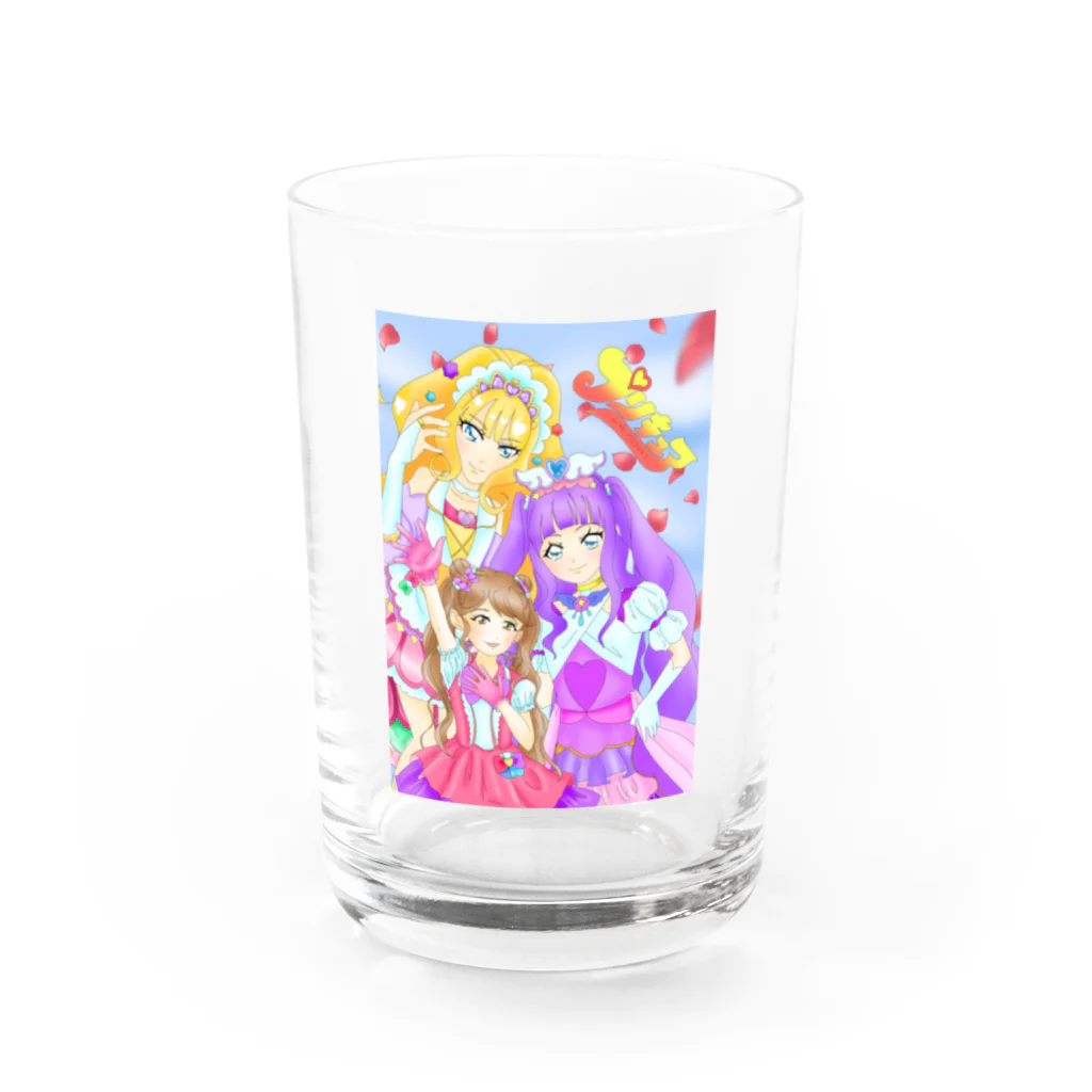 無表情フレンズのあ Water Glass :front