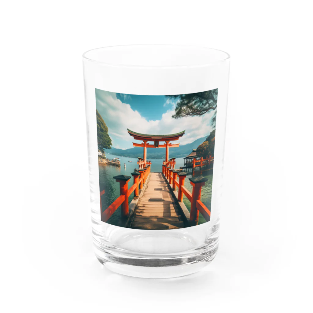 AQUAMETAVERSEの鳥居　なでしこ1478 Water Glass :front