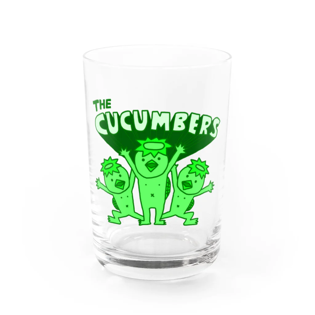 だちゃんのTHE CUCUMBERS Water Glass :front