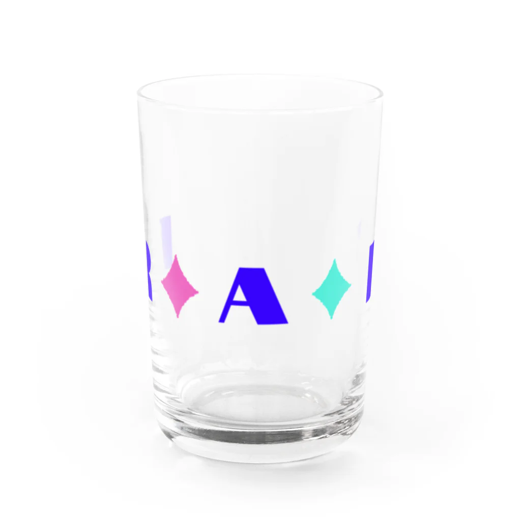 ロカビリーちゃんのRAB(ROCKABILLY)3 Water Glass :front